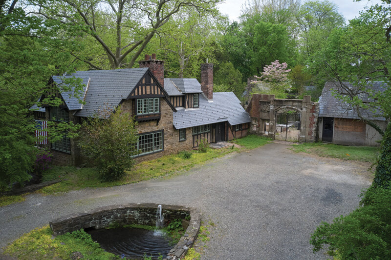 The Morgan Colt House, a former pig barn whose ambitous renovation Colt undertook around 1910, crafting much of the wrought ironwork on his property and throughout the historic village.