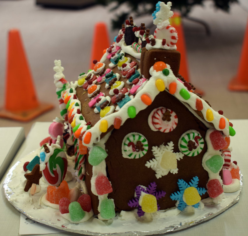 Deb Johannes' gingerbread house won most festive out of 26 entries for the Blair Public Library and Technology Center's Home for the Holidays competition.