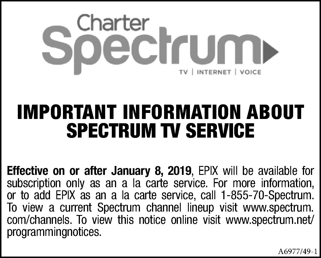 spectrum tv service