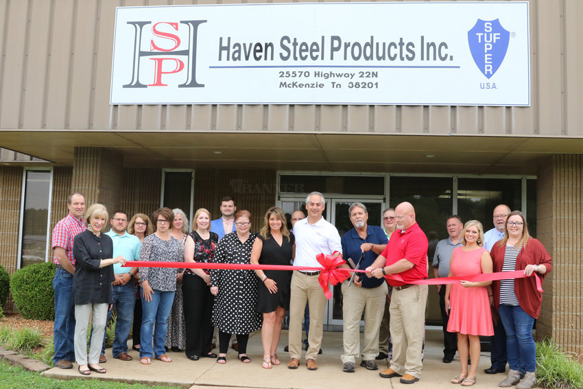Haven Steel Products, Inc. Hosts Ribbon Cutting The Mckenzie Banner