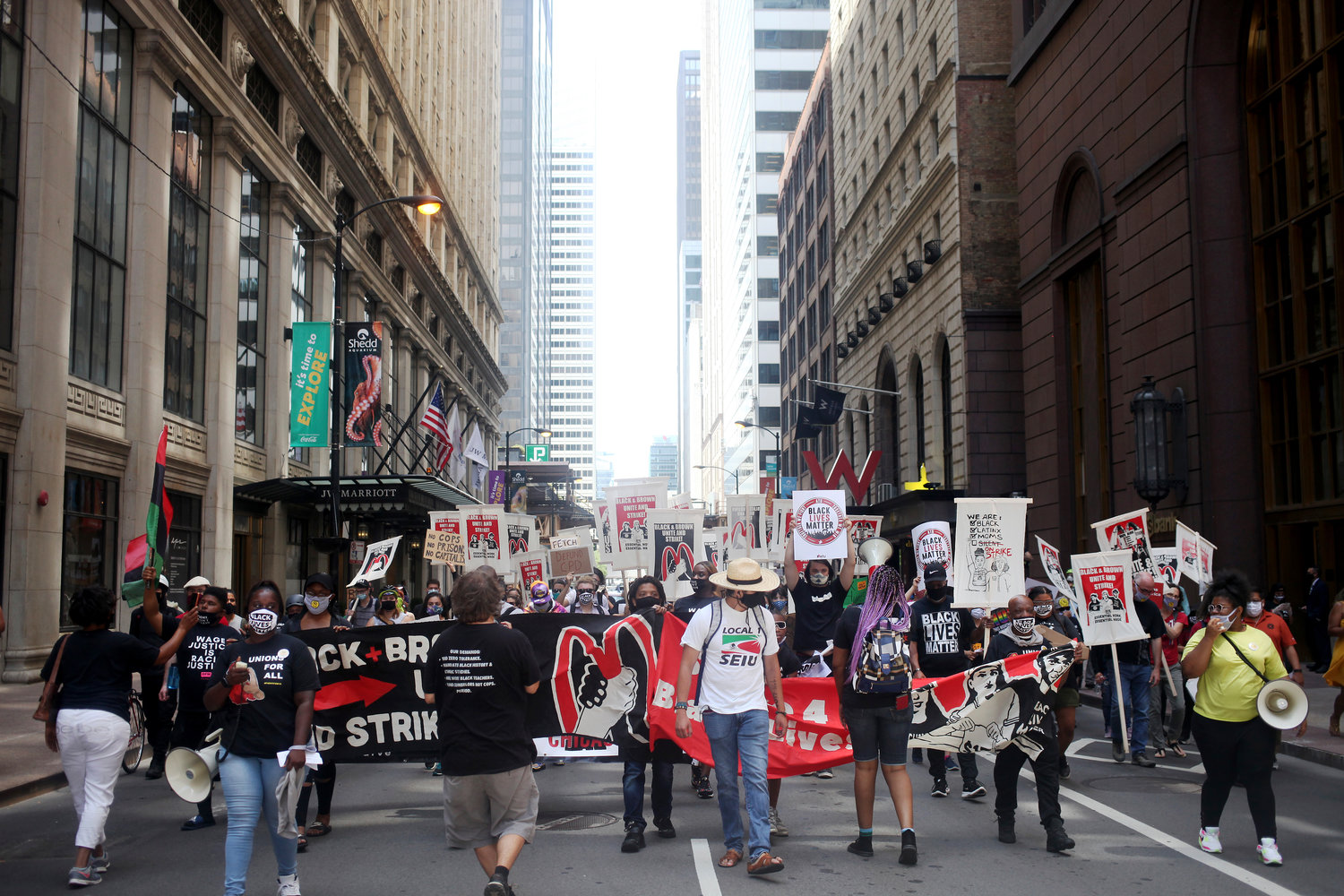 Workers protest racial inequality on day of national strike Daily