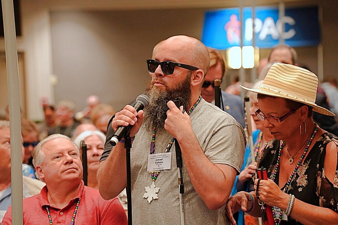 Owner of ‘Blind Guy Boards’ travels to DC on mission to save services for his community