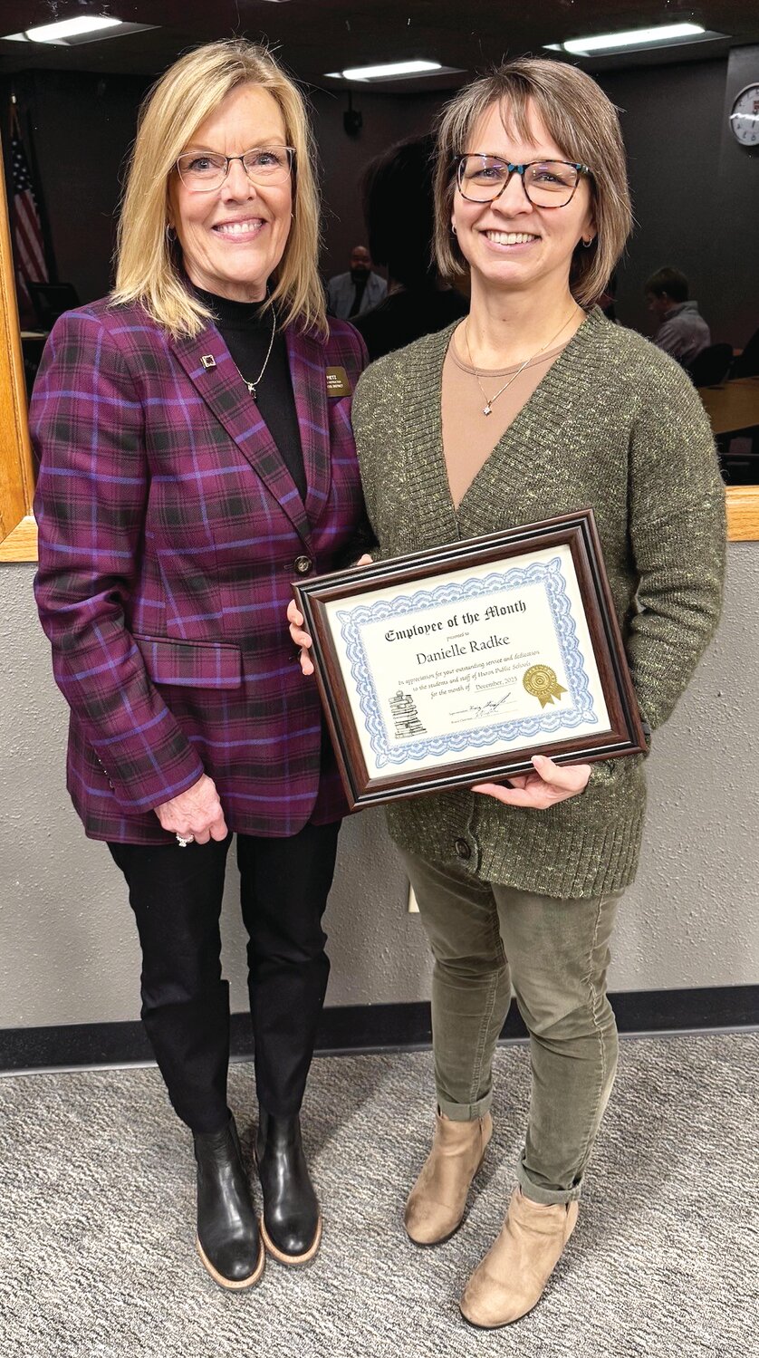 Student council members speak to Huron School Board