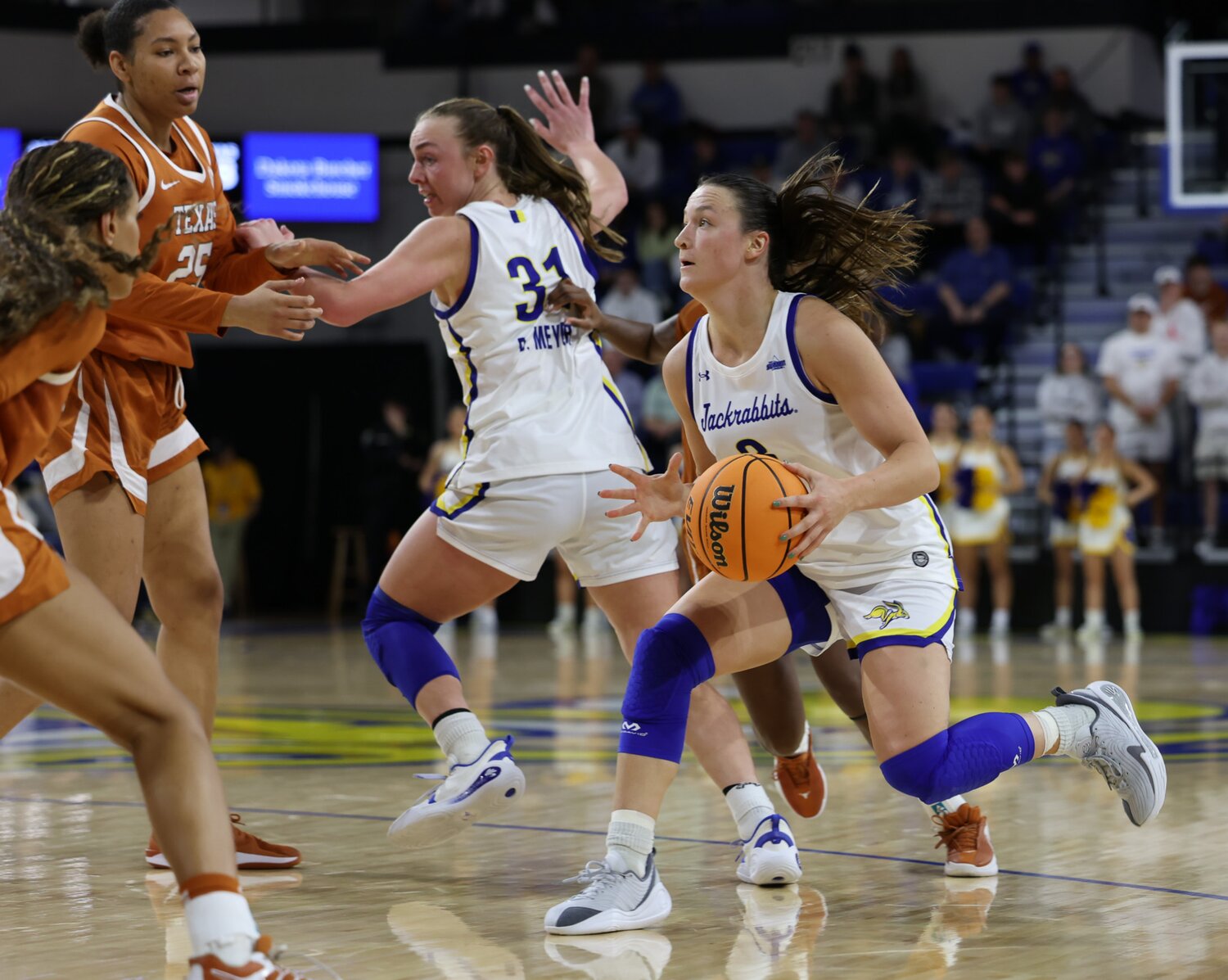 Jackrabbits show fight in loss against No. 2 Texas