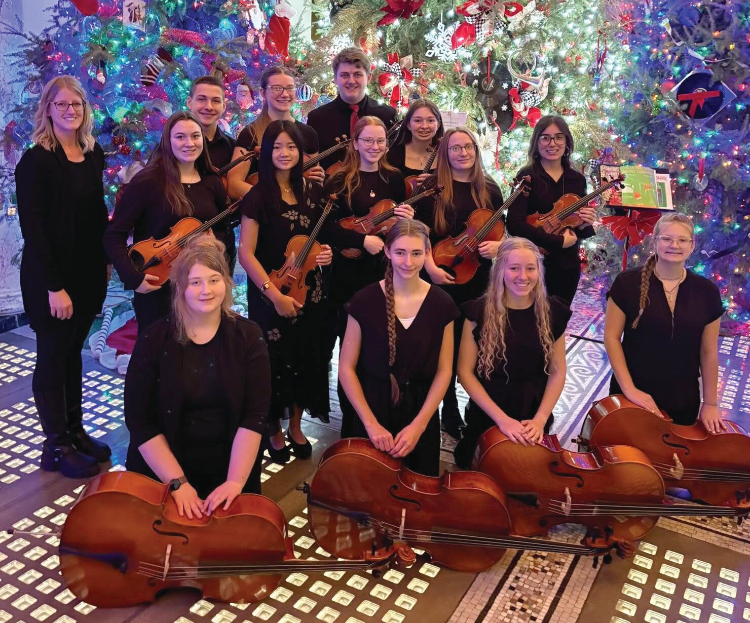 Huron music students play at the Capitol