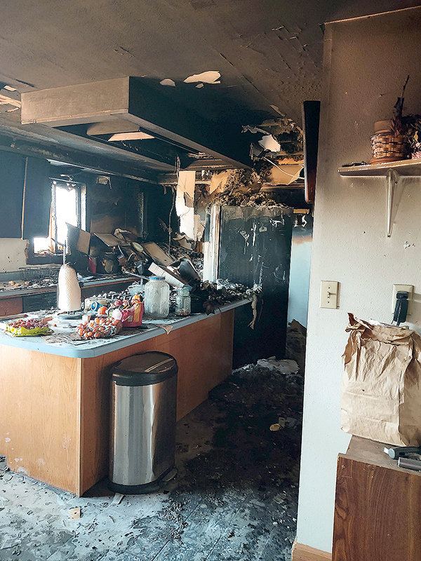 An October kitchen fire at the rural  home of Mike and Jenny Stearns dealt substantial damage. A Friday night dinner will raise funds for the family.