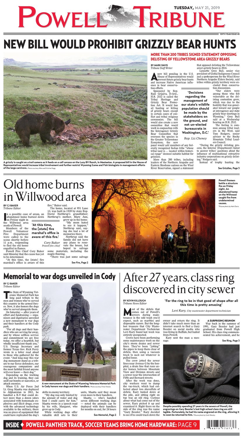 Powell Tribune May 21, 2019 Powell Tribune