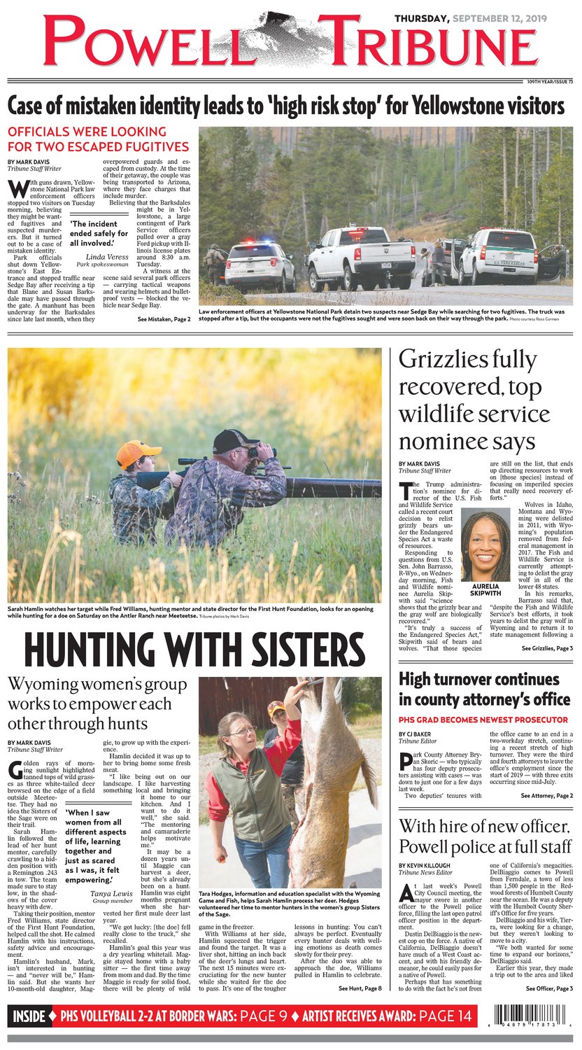 Powell Tribune September 12, 2019 Powell Tribune