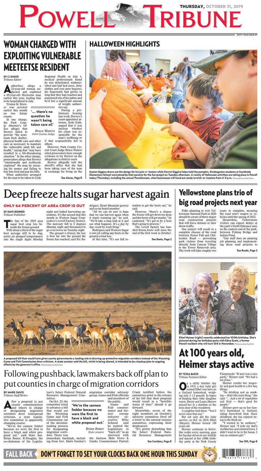 Powell Tribune October 31, 2019 Powell Tribune