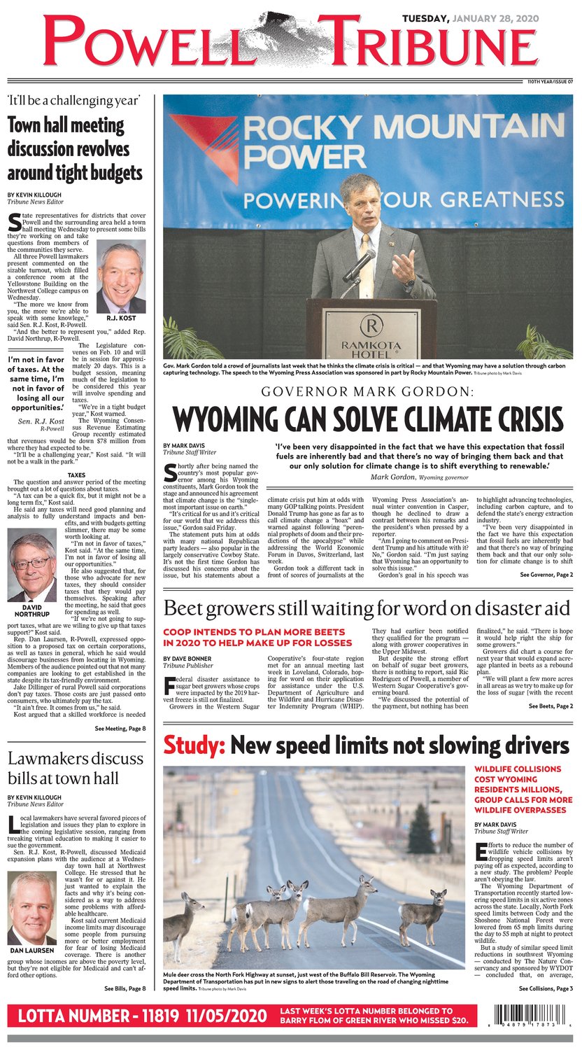Powell Tribune January 28, 2020 Powell Tribune