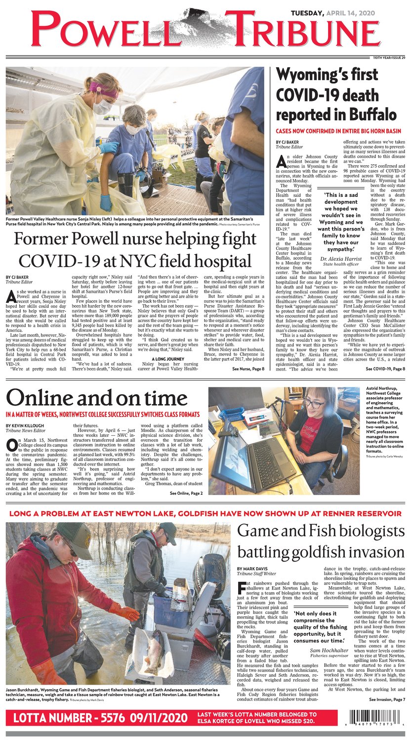 Powell Tribune April 14, 2020 Powell Tribune