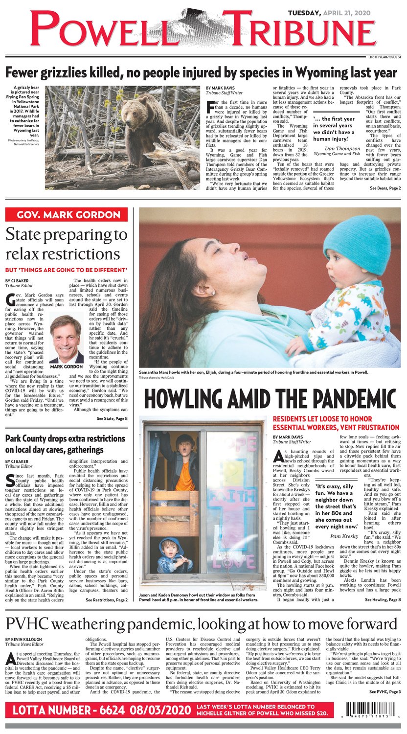 Powell Tribune April 21, 2020 Powell Tribune
