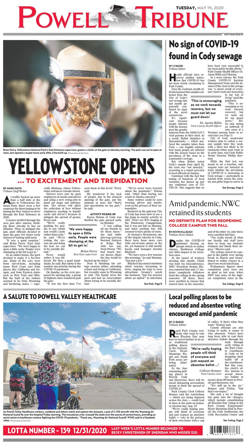 Powell Tribune May 19, 2020 Powell Tribune
