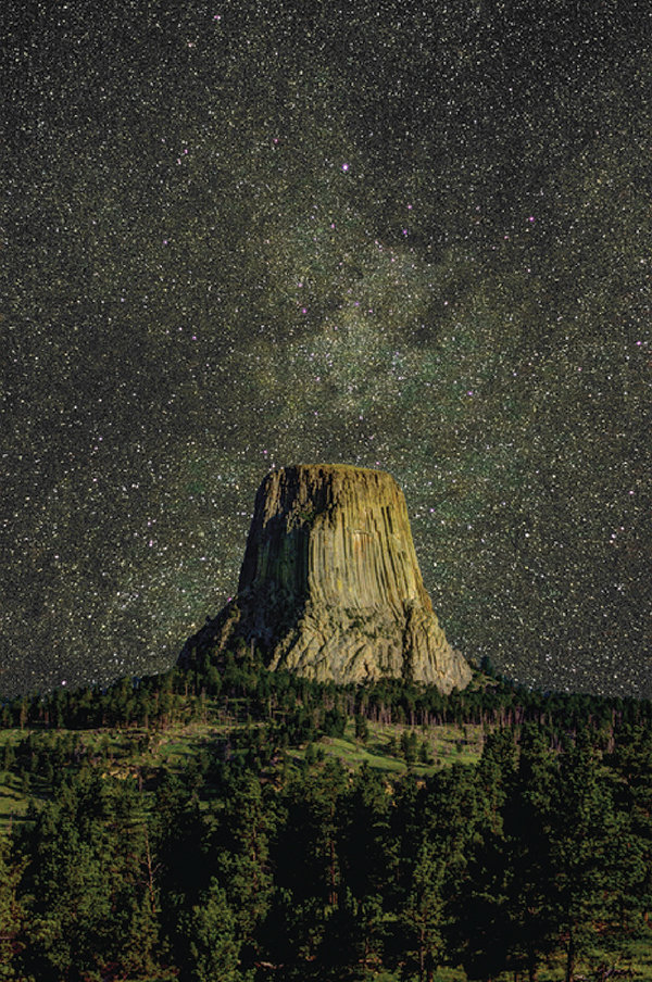 Rowena Trapp of Cody captured this photograph, titled ‘Starry Night at Devil’s Tower.’