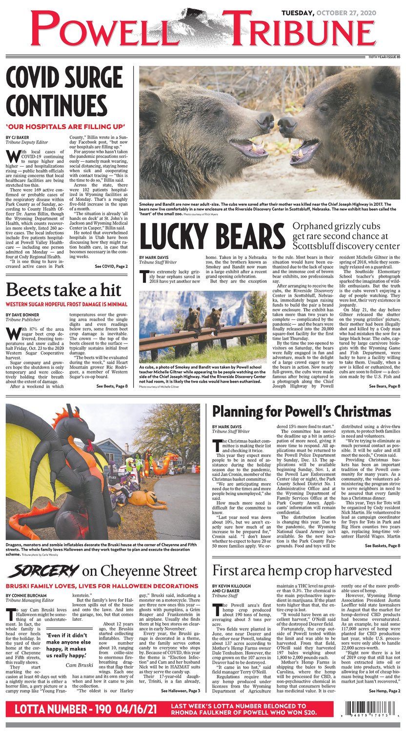 Powell Tribune October 27, 2020 Powell Tribune