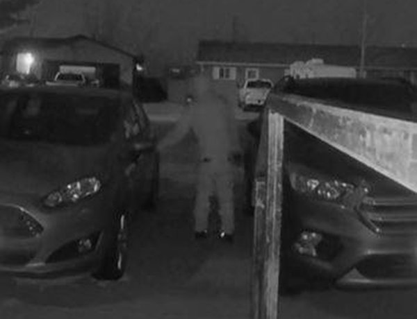 According to police, this surveillance footage shows Bryan Nihei attempting to burglarize a vehicle in Cody earlier this year. The footage was one pieces of evidence that authorities were able to use to connect Nihei to a long string of burglaries.