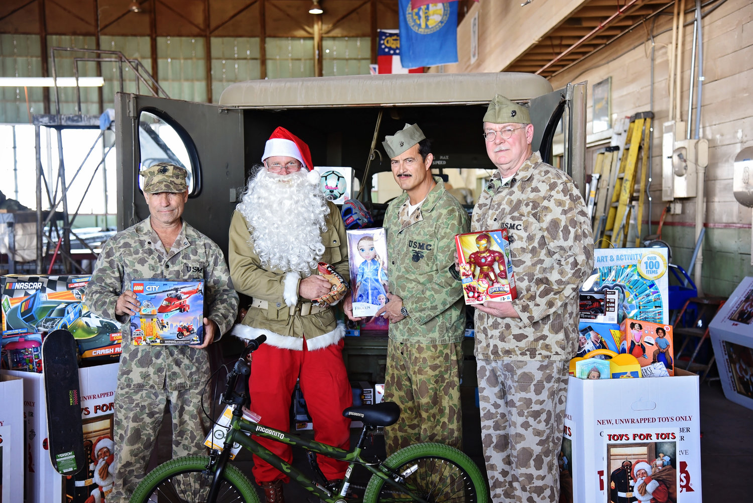 The Marines Toys for Tots program had a great turnout during Open Hangar Day, Oct. 30, 2021. The toys will be delivered as Christmas gifts to children in need.