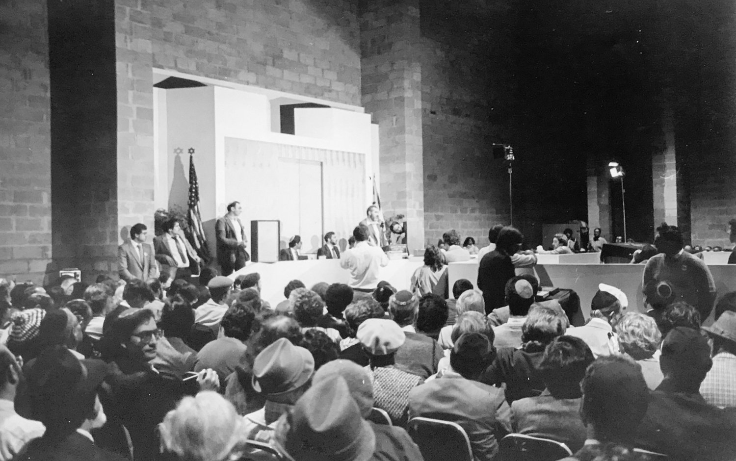 In 1984, more than 800 people filled the Hebrew Institute of Riverdale on Henry Hudson Parkway to hear a debate between firebrand Rabbi Meir Kahane and then-Harvard law professor Alan Dershowitz. Kahane believed Israel should exist only for Jews, while Dershowitz pushed for a union between Judaism and democracy in the country.