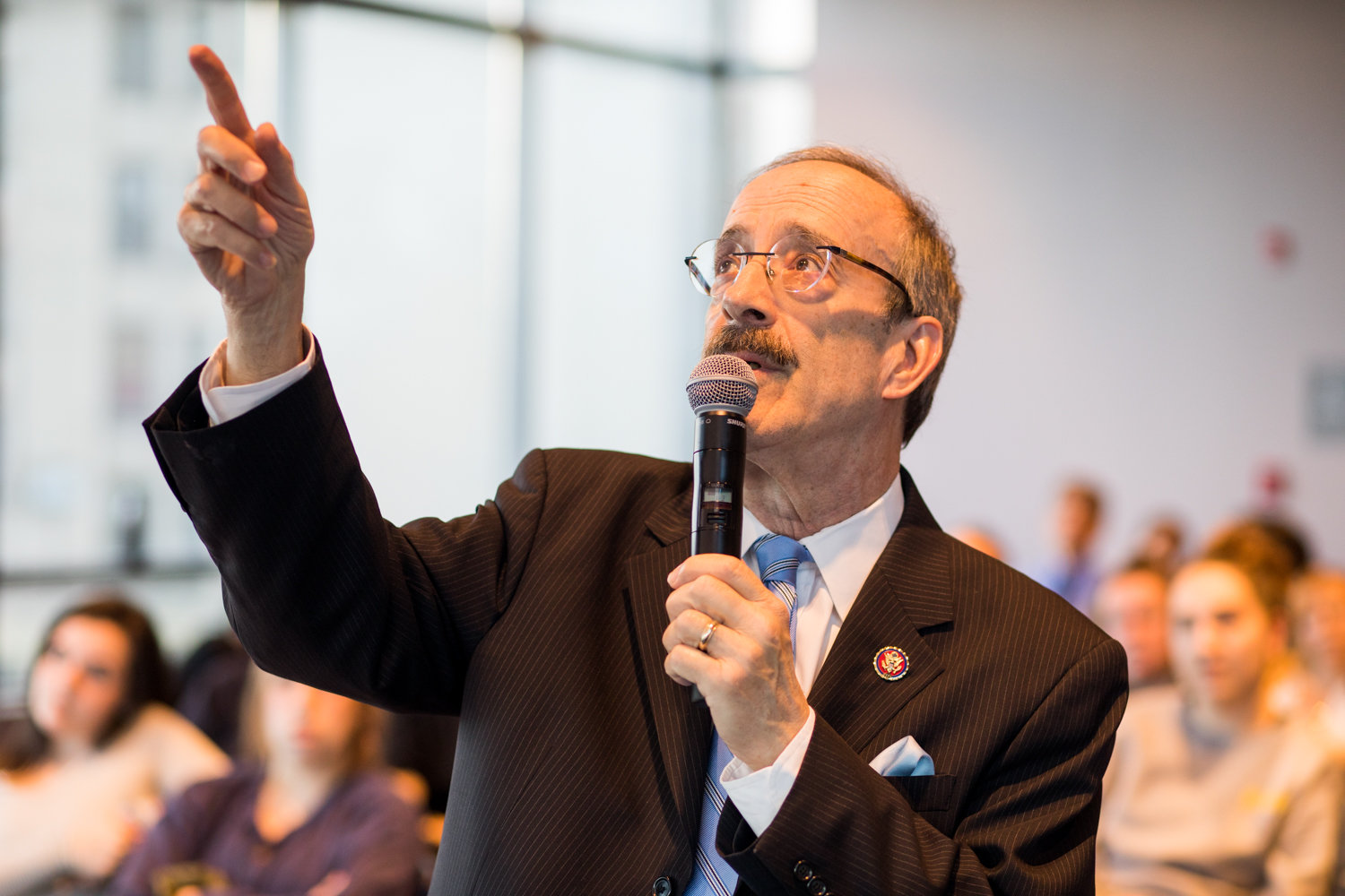 U.S. Rep. Eliot Engel faces challenges from Andom Ghebreghiorgis and Jamaal Bowman, the latter of whom has the backing of Justice Democrats, which backed then-candidate Alexandria Ocasio-Cortez in her successful insurgent bid against then-U.S. Rep. Joe Crowley.