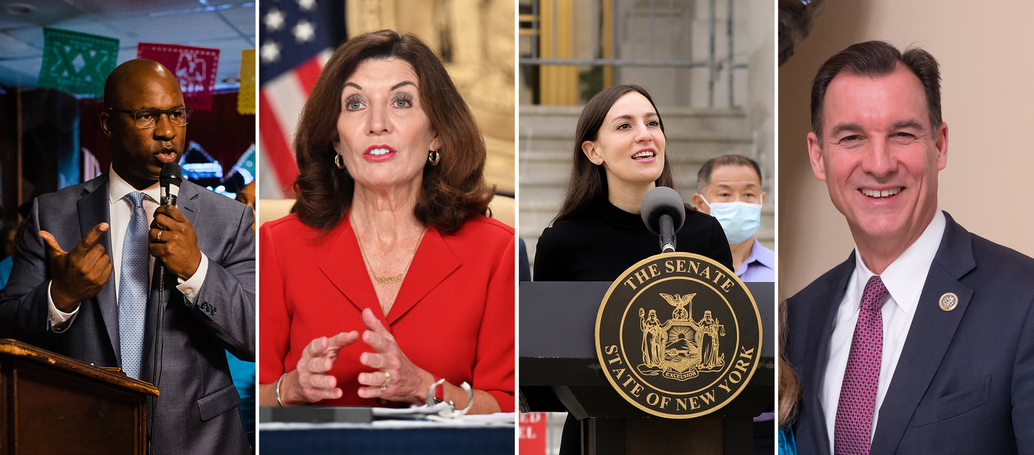 The primary to decide final candidates running for governor is less than a year away. Will Gov. Kathy Hochul get elected to her first full term? Could state Sen. Alessandra Biaggi make a serious run for the executive chamber? Or is the position powerful enough to attract even those who have succeeded in going to Washington — U.S. Reps. Jamaal Bowman and Tom Suozzi.The primary to decide final candidates running for governor is less than a year away. Will Gov. Kathy Hochul get elected to her first full term? Could state Sen. Alessandra Biaggi make a serious run for the executive chamber? Or is the position powerful enough to attract even those who have succeeded in going to Washington — U.S. Reps. Jamaal Bowman and Tom Suozzi.