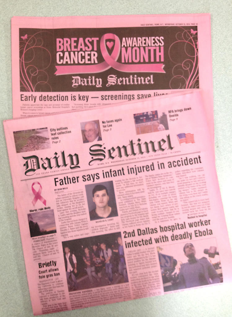 Pink And Proud At The Daily Sentinel Rome Daily Sentinel