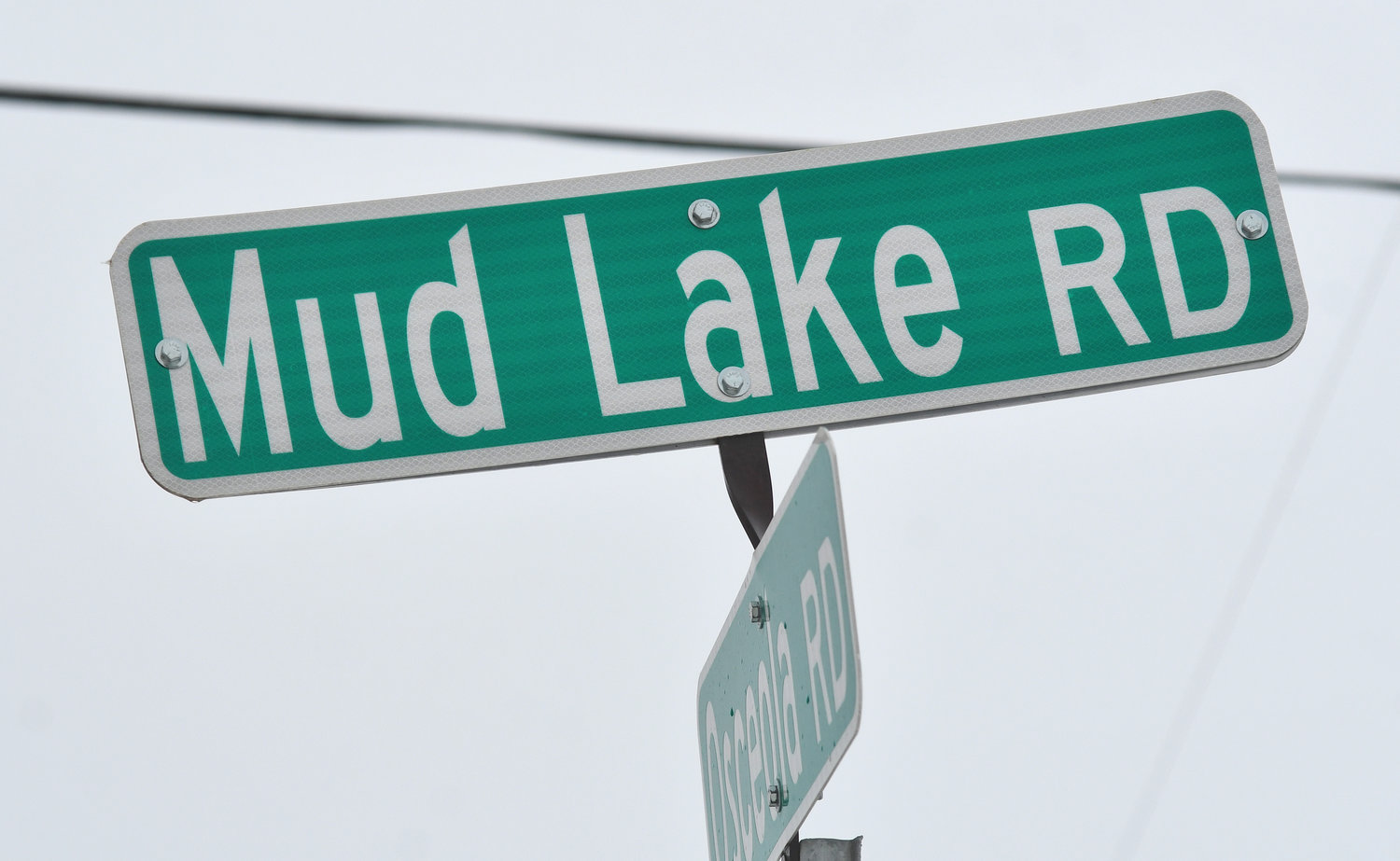 RURAL ROAD — The street sign for Mud Lake Road in West Leyden.