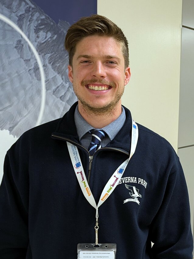 Severna Park Middle School sixth-grade social studies teacher and athletic manager Matthew Loock stood next to the school&rsquo;s five pillars in the main lobby. Those pillars are perseverance, respect, integrity, determination and empathy.