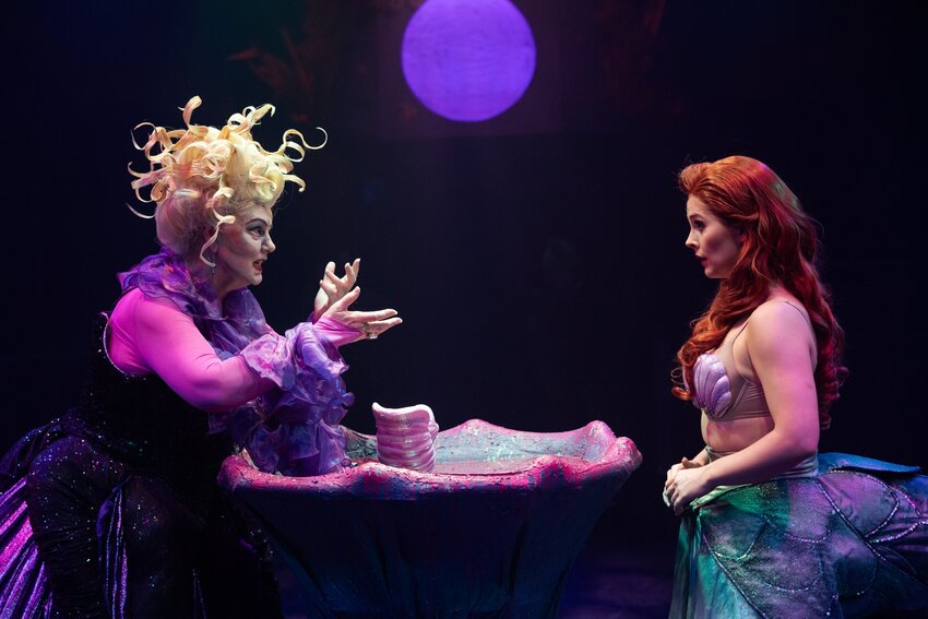 Portraying Sebastian, performer Elijah Henderson led the cast in an upbeat, Caribbean-inspired rendition of “Under the Sea.”