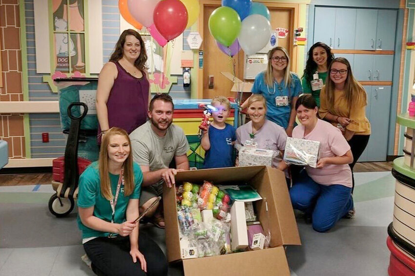 The Wybles delivered supplies to pediatric nurses at AAMC shortly after their daughter Ellie&rsquo;s unexpected passing.