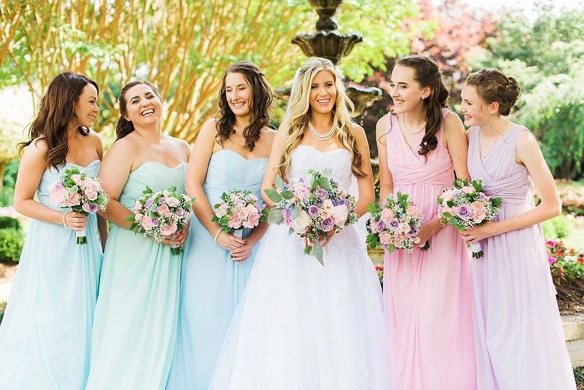 open lace back dress Blush Pink Satin Strapless Long Bridesmaid Dress PB130 main image 0
