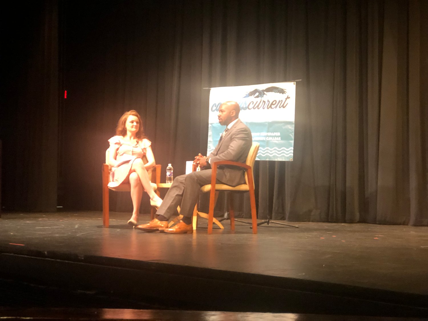 Chris Wilson was interviewed by AACC graduate Alexandra Radovic at the Robert E. Kauffman Theater on September 30.