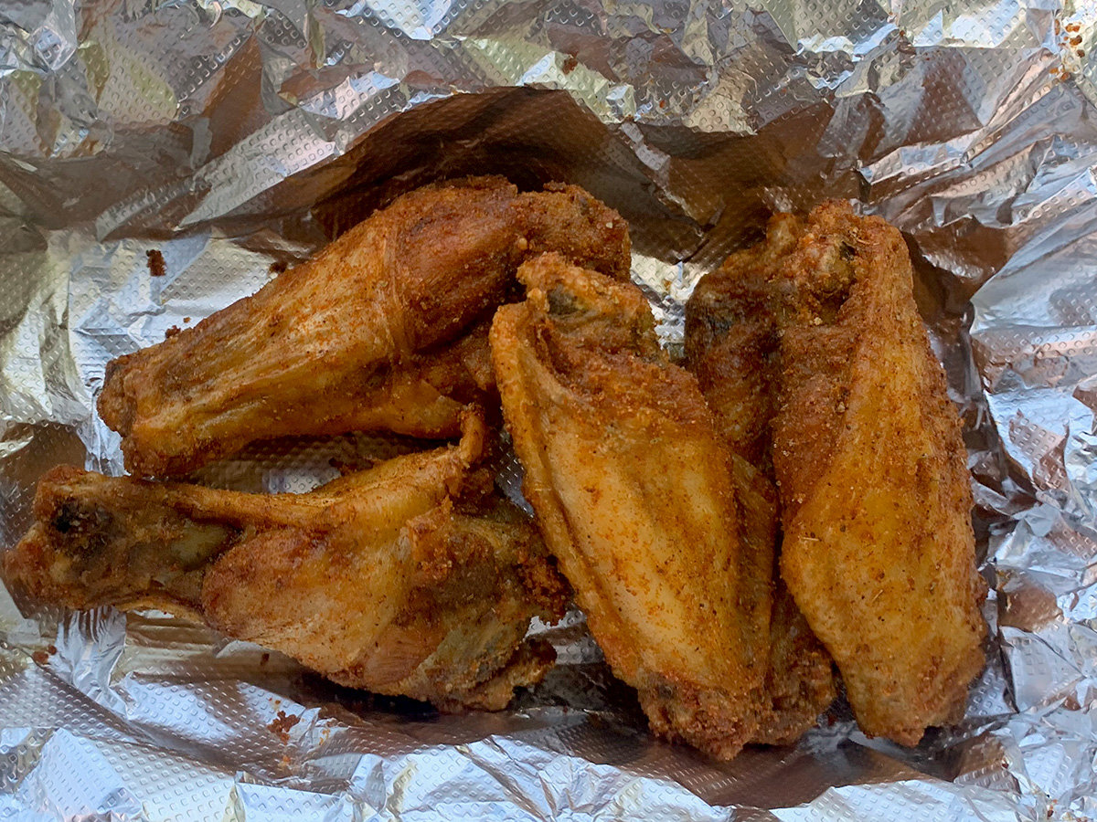 Wingman’s Old Bay wings have crispy skin and juicy chicken – a delicate balance that many wing places miss.