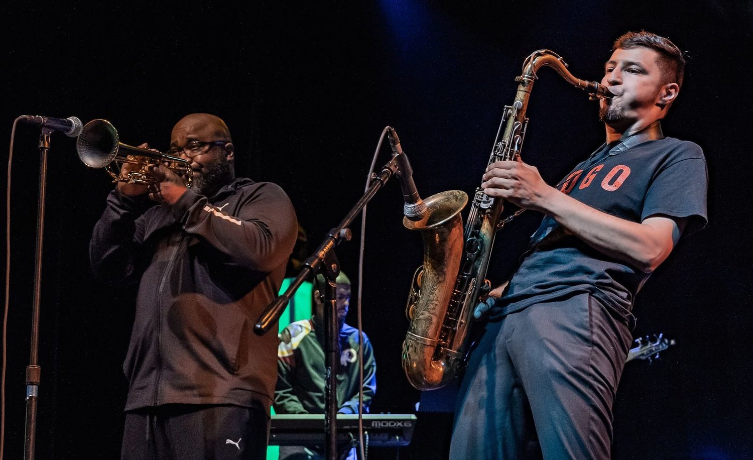 Led by saxophonist Elijah Jamal Balbed (right), The JoGo Project will entertain the audience with its mix of jazz and go-go music on September 19.