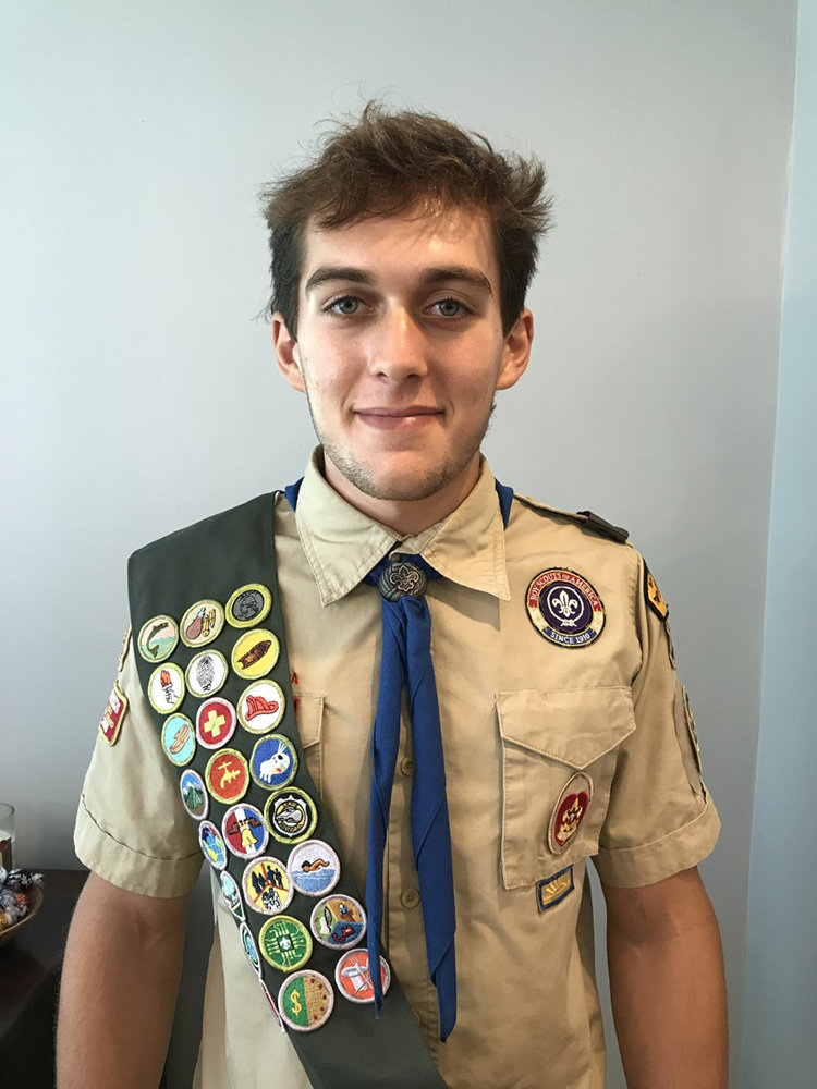 Addison Garrett dedicated his Eagle Scout Project to oyster rehabilitation in the Chesapeake Bay.