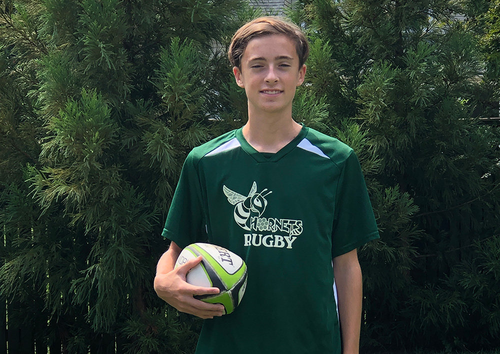 Sawyer Knapp served as team captain in the Severna Park Green Hornets rugby U16 team for most of the 2021 summer season.