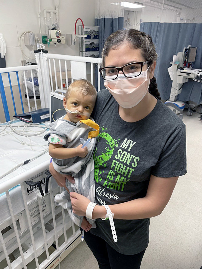 Nine-month-old Jonah Moore received a lifechanging liver transplant from his mother in August.