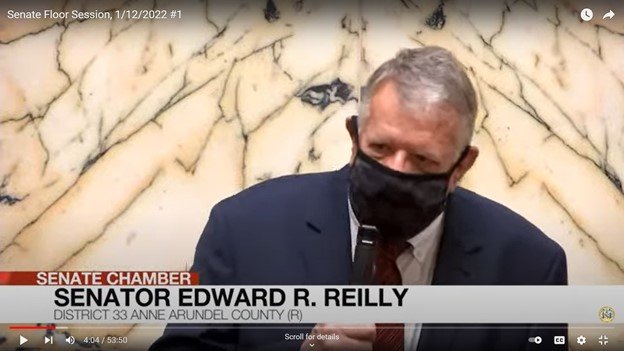 Senator Ed Reilly spoke during the first week of session.