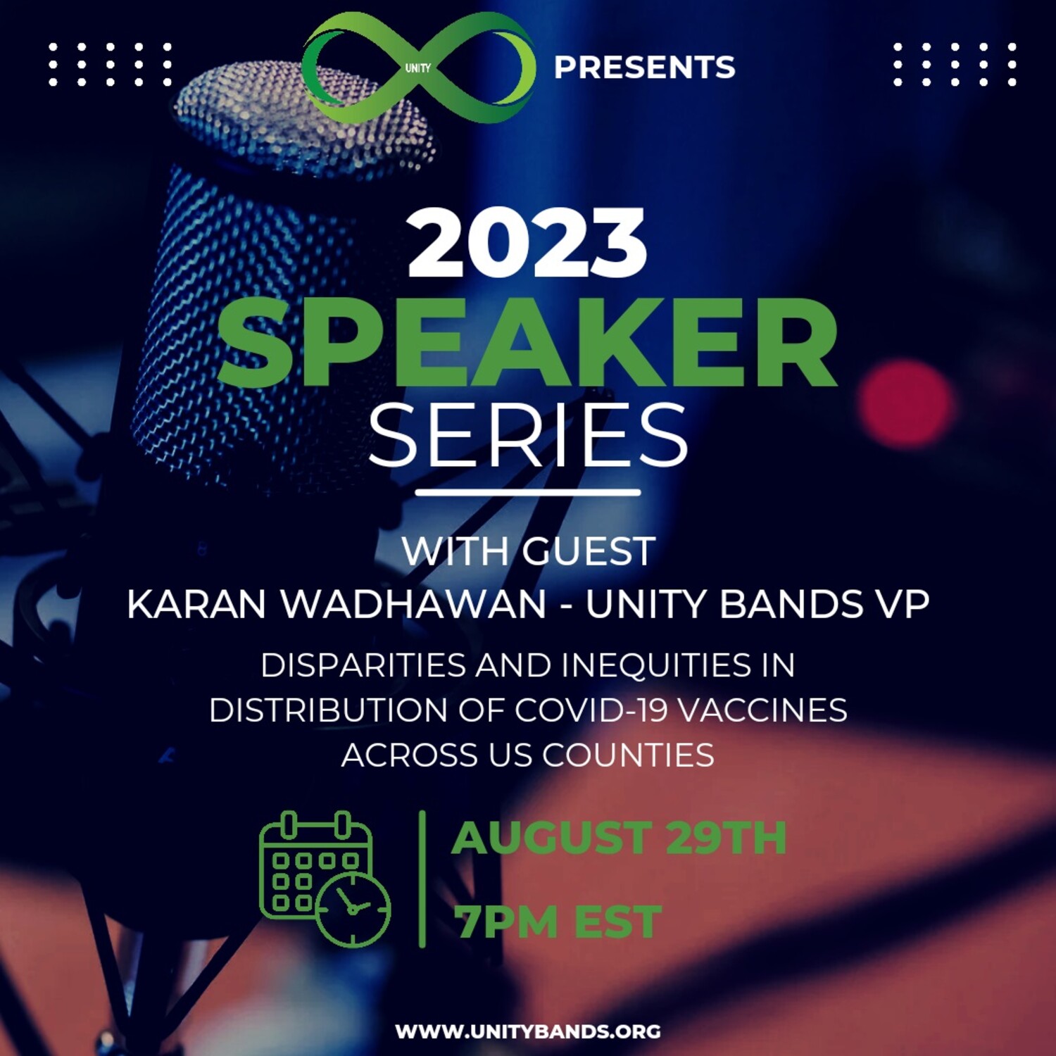 Unity Bands Speaker Series III: Inequities in Vaccines. FREE | Severna Park