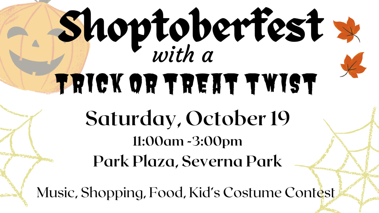 SHOPTOBERFEST - A Shop Local Festival with a Trick or Treat Twist ...