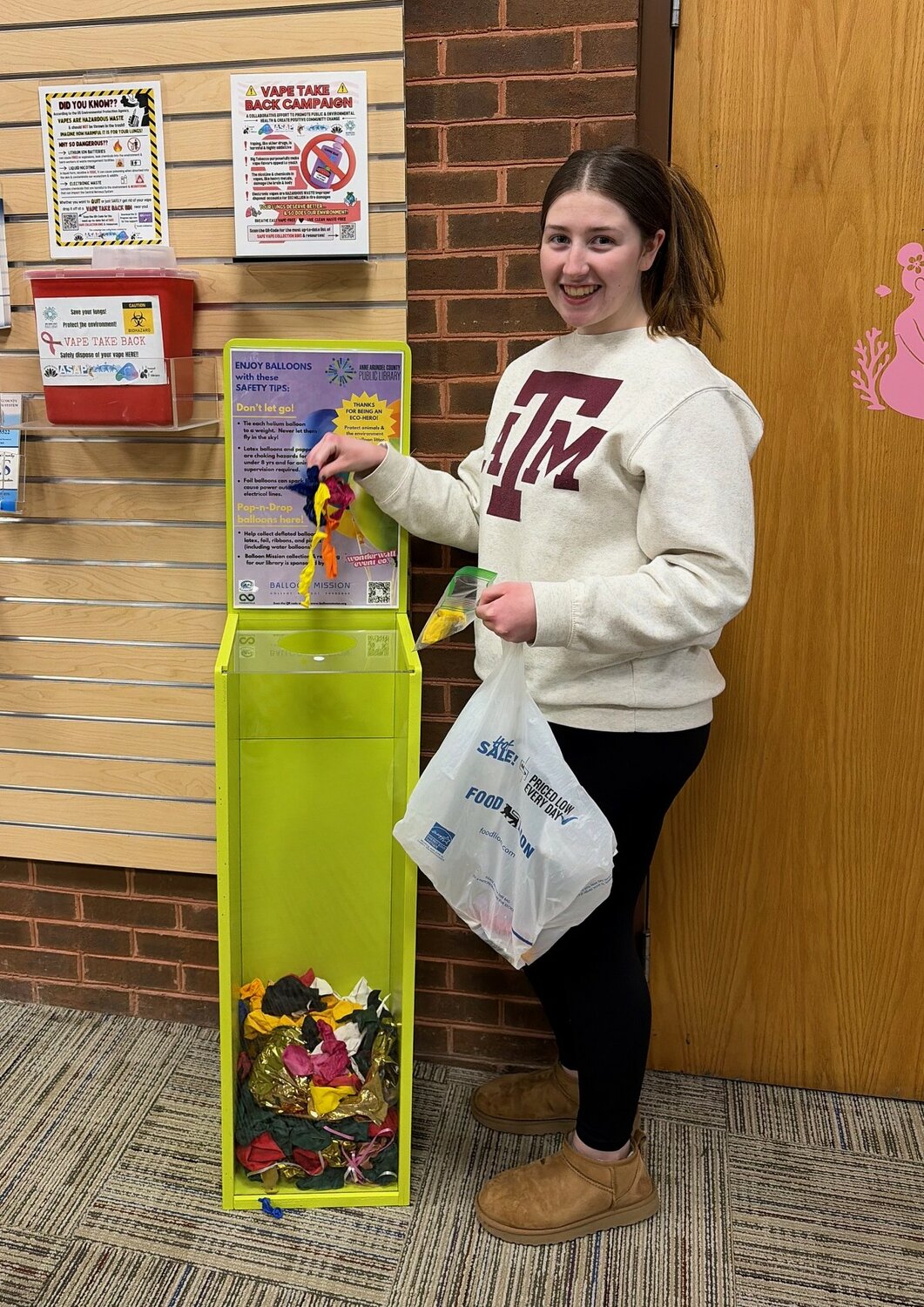 Severna Park Library Partners With Business Owner To Launch Balloon Recycling Initiative