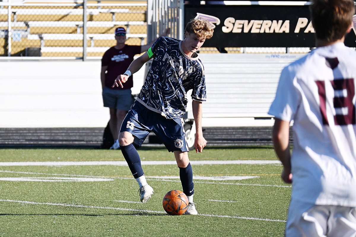 Caden Morris has captained the Falcons to an undefeated record and provided solidity in defense and midfield.